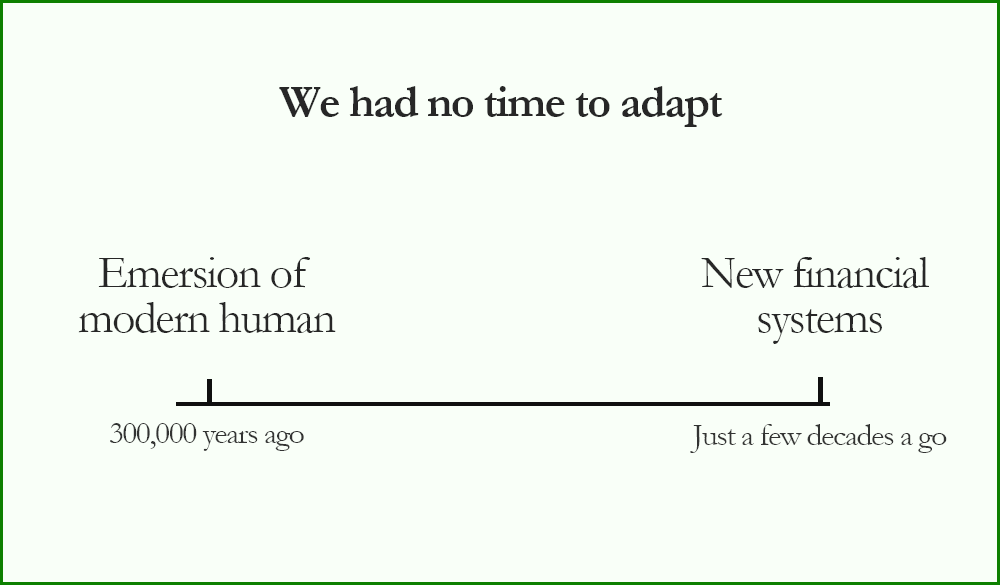 We had no time to adapt